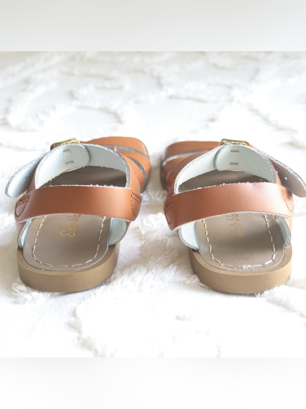 Salt Water Sandals by Hoy | Leather Ankle Strap Original Sandals Kids Size 13 - Picture 4 of 15